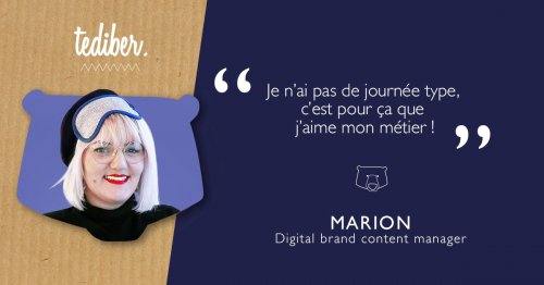 Marion incroyable digital brand content manager pour Tediber