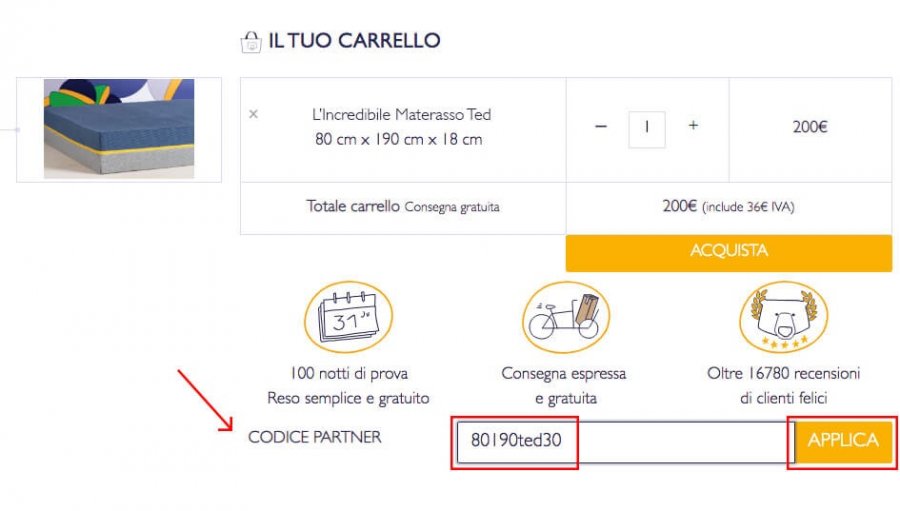 sconto ted tediber