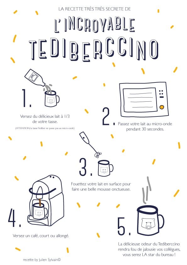 Tediber incroyable Tediberccino café